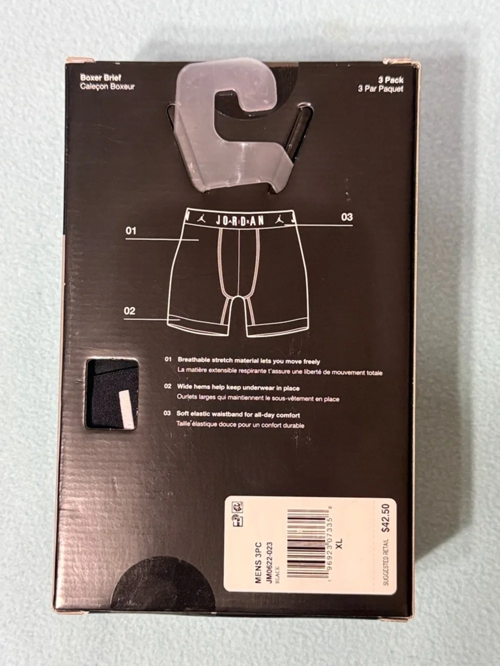 JORDAN Flight Cotton Stretch 3/Pack Men’s Underwear - size XL